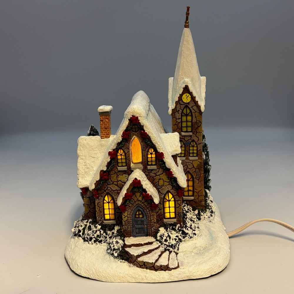 Hawthorne Village Thomas Kinkade Glad Tidings Church Christmas Village RareHTF